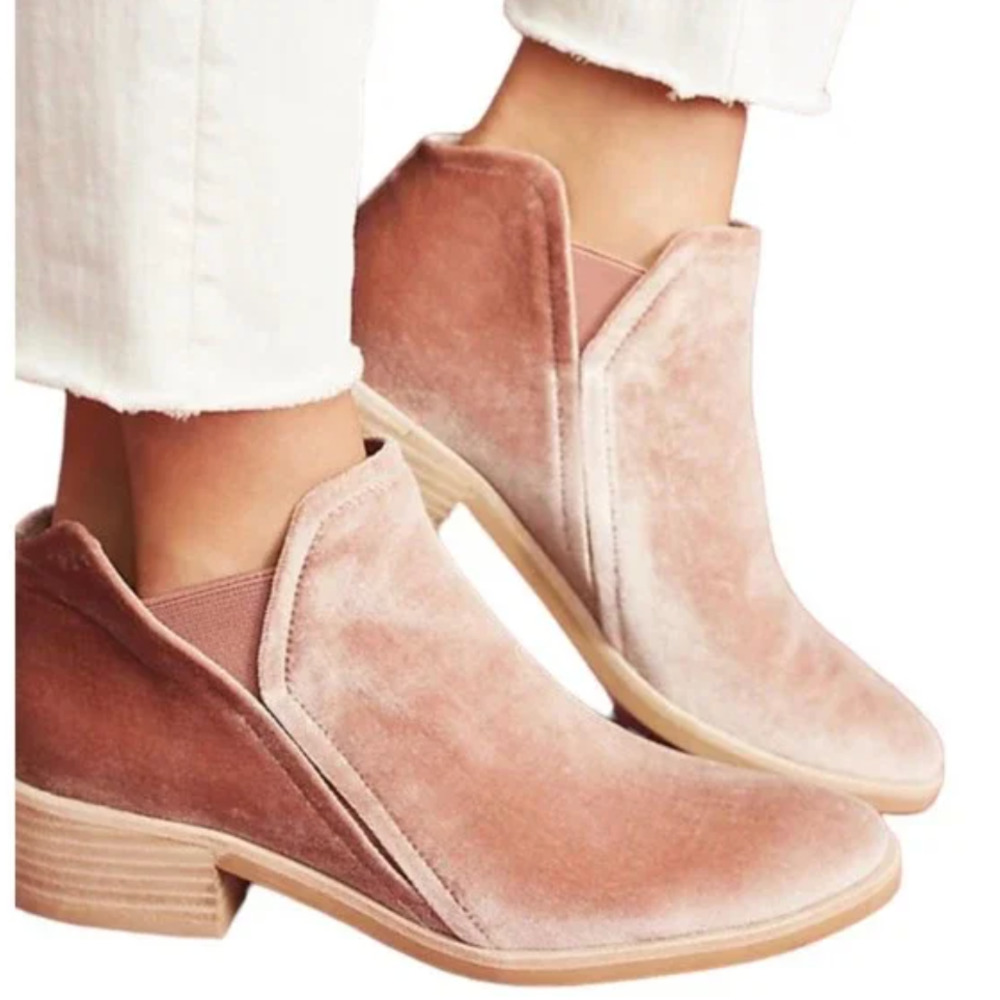Dolce Vita Tay Pink Suede Ankle Booties 8